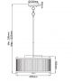 Elstead Lighting Corona DLCORONA3PWPN lampa wisząca 3x60 W biała-nikiel zdj.2
