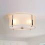 Elstead Lighting Corona DLCORONA3PWPN lampa wisząca 3x60 W biała-nikiel zdj.3