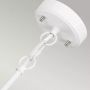 Elstead Lighting Corona DLCORONA3PWPN lampa wisząca 3x60 W biała-nikiel zdj.4