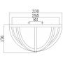 Elstead Lighting Allier FEALLIERFLW plafon 2x60 W drewno zdj.2