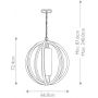 Elstead Lighting Allier FEALLIERPLLW lampa wisząca 1x60 W drewno zdj.2