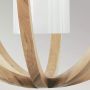 Elstead Lighting Allier FEALLIERPLLW lampa wisząca 1x60 W drewno zdj.4