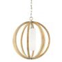 Elstead Lighting Allier FEALLIERPSLW lampa wisząca 1x60 W drewno zdj.3