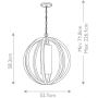 Elstead Lighting Allier FEALLIERPSLW lampa wisząca 1x60 W drewno zdj.2