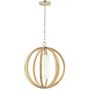 Elstead Lighting Allier FEALLIERPSLW lampa wisząca 1x60 W drewno zdj.1