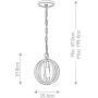 Elstead Lighting Allier FEALLIERPWW lampa wisząca 1x60 W drewno zdj.2