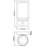 Elstead Lighting Amalia FEAMALIA1SBATH kinkiet 1x3 W chrom zdj.2