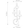 Elstead Lighting Annie FEANNIE3PSW kinkiet 3x40 W biały zdj.2