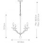 Elstead Lighting Annie FEANNIE4PSW lampa wisząca 4x40 W biała zdj.2