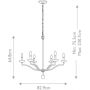 Elstead Lighting Annie FEANNIE6PSW lampa wisząca 6x40 W biała zdj.2