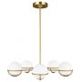 Elstead Lighting Apollo FEAPOLLO5BB lampa wisząca 5x3 W mosiądz zdj.1