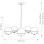 Elstead Lighting Apollo FEAPOLLO5BB lampa wisząca 5x3 W mosiądz zdj.2