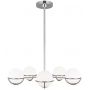 Elstead Lighting Apollo FEAPOLLO5PN lampa wisząca 5x3 W nikiel zdj.1