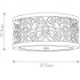 Elstead Lighting Arabesque FEARABESQUEF plafon 2x40 W patyna zdj.2