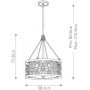 Elstead Lighting Arabesque FEARABESQUE4 lampa wisząca 4x60 W patyna zdj.2