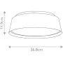 Elstead Lighting Asher FEASHER3FMB plafon 3x40 W czarny-złoty zdj.2