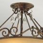 Elstead Lighting Chateau FECHATEAUSF lampa podsufitowa 2x60 W brązowa zdj.5