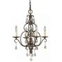 Elstead Lighting Chateau FECHATEAU4 lampa podsufitowa 4x60 W brązowa zdj.1