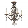 Elstead Lighting Chateau FECHATEAU4 lampa podsufitowa 4x60 W brązowa zdj.3
