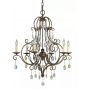 Elstead Lighting Chateau FECHATEAU6 lampa wisząca 6x60 W brązowa zdj.1
