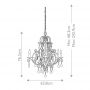 Elstead Lighting Chateau FECHATEAU6 lampa wisząca 6x60 W brązowa zdj.2