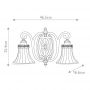Elstead Lighting Drawing Room FEDRAWINGROOM2B kinkiet 2x60 W drewno zdj.2