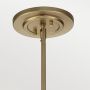 Elstead Lighting Fusion FEFUSIONPLPNBR lampa wisząca 1x60 W mosiądz zdj.4
