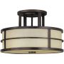 Elstead Lighting Fusion FEFUSIONSF plafon 3x60 W brązowy zdj.1