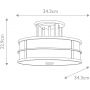Elstead Lighting Fusion FEFUSIONSFPNBR plafon 3x60 W mosiądz zdj.2