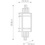 Elstead Lighting Fusion FEFUSION1 kinkiet 1x60 W brązowy zdj.2