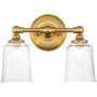 Elstead Lighting Huguenot Lake FEHUGOLAKE2BATHBB kinkiet 2x3 W mosiądz zdj.1