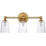 Elstead Lighting Huguenot Lake FEHUGOLAKE3BATHBB kinkiet 3x3 W mosiądz zdj.2