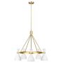 Elstead Lighting Joan FEJOAN5MW lampa wisząca 5x60 W biała-mosiądz zdj.1