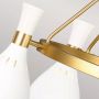 Elstead Lighting Joan FEJOAN5MW lampa wisząca 5x60 W biała-mosiądz zdj.5