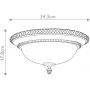 Elstead Lighting Kelham Hall FEKELHAMHALLF plafon 2x60 W złoty-brązowy zdj.2