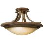 Elstead Lighting Kelham Hall FEKELHAMHALLSF lampa podsufitowa 2x60 W złota-brązowa zdj.1