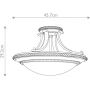 Elstead Lighting Kelham Hall FEKELHAMHALLSF lampa podsufitowa 2x60 W złota-brązowa zdj.2