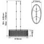Elstead Lighting Lucia FELUCIAPA lampa wisząca 3x60 W srebrna zdj.2