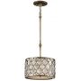 Elstead Lighting Lucia FELUCIAPC lampa wisząca 1x60 W srebrna zdj.1