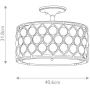 Elstead Lighting Lucia FELUCIASF lampa podsufitowa 3x60 W srebrna zdj.2