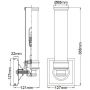 Elstead Lighting Payne FEPAYNE1BATH kinkiet 1x3 W chrom zdj.2