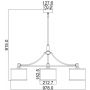 Elstead Lighting Prospect Park FEPROSPECTPARK3P lampa wisząca 3x60 W chrom-nikiel zdj.2