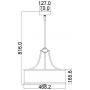 Elstead Lighting Prospect Park FEPROSPECTPARK4P lampa wisząca 4x60 W chrom-nikiel zdj.2