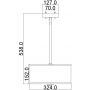 Elstead Lighting Prospect Park FEPROSPECTPARKSF lampa wisząca 2x60 W chrom-nikiel zdj.2
