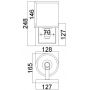 Elstead Lighting Prospect Park FEPROSPECTPARK1 kinkiet 1x60 W chrom-nikiel zdj.2