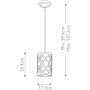 Elstead Lighting Arabella GNARABELLAMP lampa wisząca 1x60 W złota zdj.2