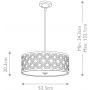 Elstead Lighting Arabella GNARABELLAPL lampa wisząca 3x60 W złota zdj.2