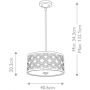 Elstead Lighting Arabella GNARABELLAPM lampa wisząca 2x60 W złota zdj.2