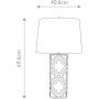 Elstead Lighting Arabella GNARABELLATLS lampa stołowa 1x100 W biała-srebrna zdj.2