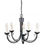 Elstead Lighting Chartwell CH5BLACK lampa wisząca 5x60 W czarna zdj.1